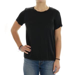 T-SHIRT VISCOSA NERO